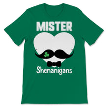 Load image into Gallery viewer, Mister Shenanigans St Patrick's Mustache Day Shamrock Leprechaun
