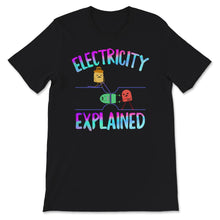 Load image into Gallery viewer, Electricity Explained, Funny Electricity Explained Shirt, Electric