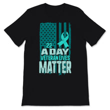 Load image into Gallery viewer, 22 a Day Veteran Lives Matter Retro USA American Flag PTSD Awareness