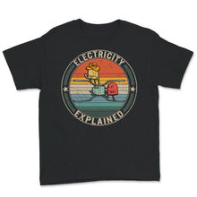 Load image into Gallery viewer, Electricity Explained, Funny Electricity Explained Shirt, Electric