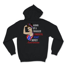 Load image into Gallery viewer, CHD Awareness Shirt Mama of Warrior Congenital Heart Defect Red Blue