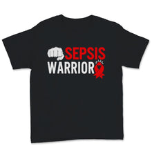 Load image into Gallery viewer, Sepsis Warrior Red Ribbon Awareness Faith Warrior Support Warrior Gift