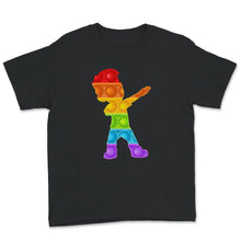 Load image into Gallery viewer, Dabbing Boy Shirt, Kids Pop It Fidget Lover, ADHD Awareness Gift,