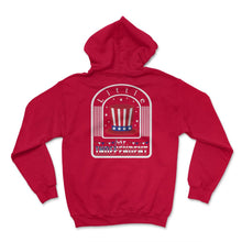 Load image into Gallery viewer, 4th Of July Shirt, Little Mr. Independent USA Flag Hat Independence - Hoodie - Red