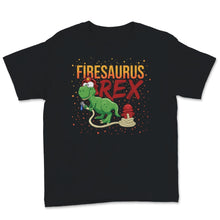 Load image into Gallery viewer, Firesaurus T Rex Kids Firefighter Dinosaur Fireman Boys Birthday