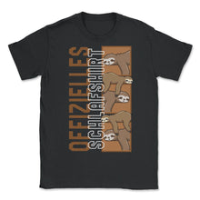Load image into Gallery viewer, Sleep Shirt, offizielles Sleep Lazy Dad Faultier Design Lustiges - Unisex T-Shirt - Black