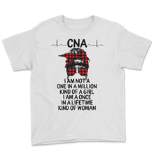 Load image into Gallery viewer, CNA Shirts for Women, Nurses Week, Nursing School Tee, Buffalo Plaid,