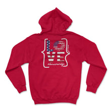 Load image into Gallery viewer, Bonusmom Life Love 4th Of July Sunflower T Shirt - Hoodie - Red