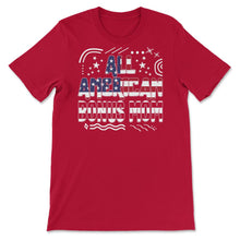 Load image into Gallery viewer, 4th Of July All American Bonus Mom T Shirt - Unisex T-Shirt - Red