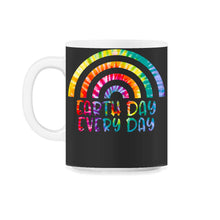 Load image into Gallery viewer, Earth Day Everyday Pine Tree Green Vintage Sunset Preserve - 11oz Mug - Black on White