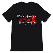 Load image into Gallery viewer, Brain Aneurysm Survivor By The Grace Of God Awareness Warrior Red