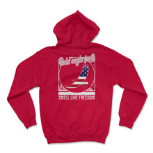Load image into Gallery viewer, 4th Of July Shirt, Bald Eagle Farts Smell Like Freedom Funny America - Hoodie - Red