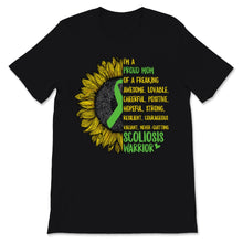 Load image into Gallery viewer, I'm A Proud Mom of Scoliosis Warrior Awareness Month Sunflower Green