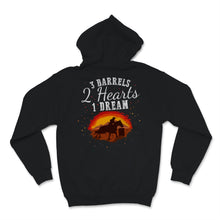 Load image into Gallery viewer, 3 Barrels 2 Hearts 1 Dream Rodeo Barrel racing Girls Horse Riding