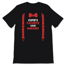 Load image into Gallery viewer, Valentines Day Shirt Cupid's Favorite Case Manager Funny Red Bow Tie