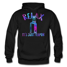Load image into Gallery viewer, Relax It's Just Vapor Hoodie - black