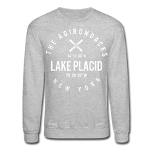 Load image into Gallery viewer, placid skiing Crewneck Sweatshirt - heather gray