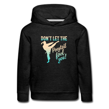 Load image into Gallery viewer, Ponytail Kids‘ Premium Hoodie - charcoal grey