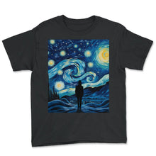 Load image into Gallery viewer, PTSD Awareness Starry Night Shirt Resilient Sky Tee Healing Galaxy - Youth Tee - Black
