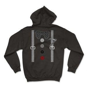 Reaper Shirt, Suspender Grim Reaper Scythe Hourglass Death Ghost Tee,