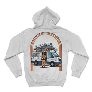 911 Dispatcher Hippie Van Retro - Hoodie - White