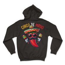 Load image into Gallery viewer, Cinco De Mayo Chili Funny Mexican Food Cinco De Mayo T Shirt - Hoodie - Black
