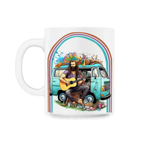 Load image into Gallery viewer, Bearded Dad Hippie Van Retro - 11oz Mug - White
