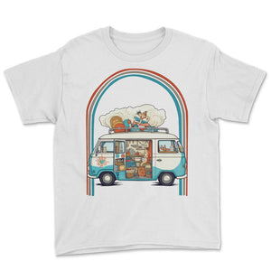 NICU Mom Hippie Van Retro - Youth Tee - White
