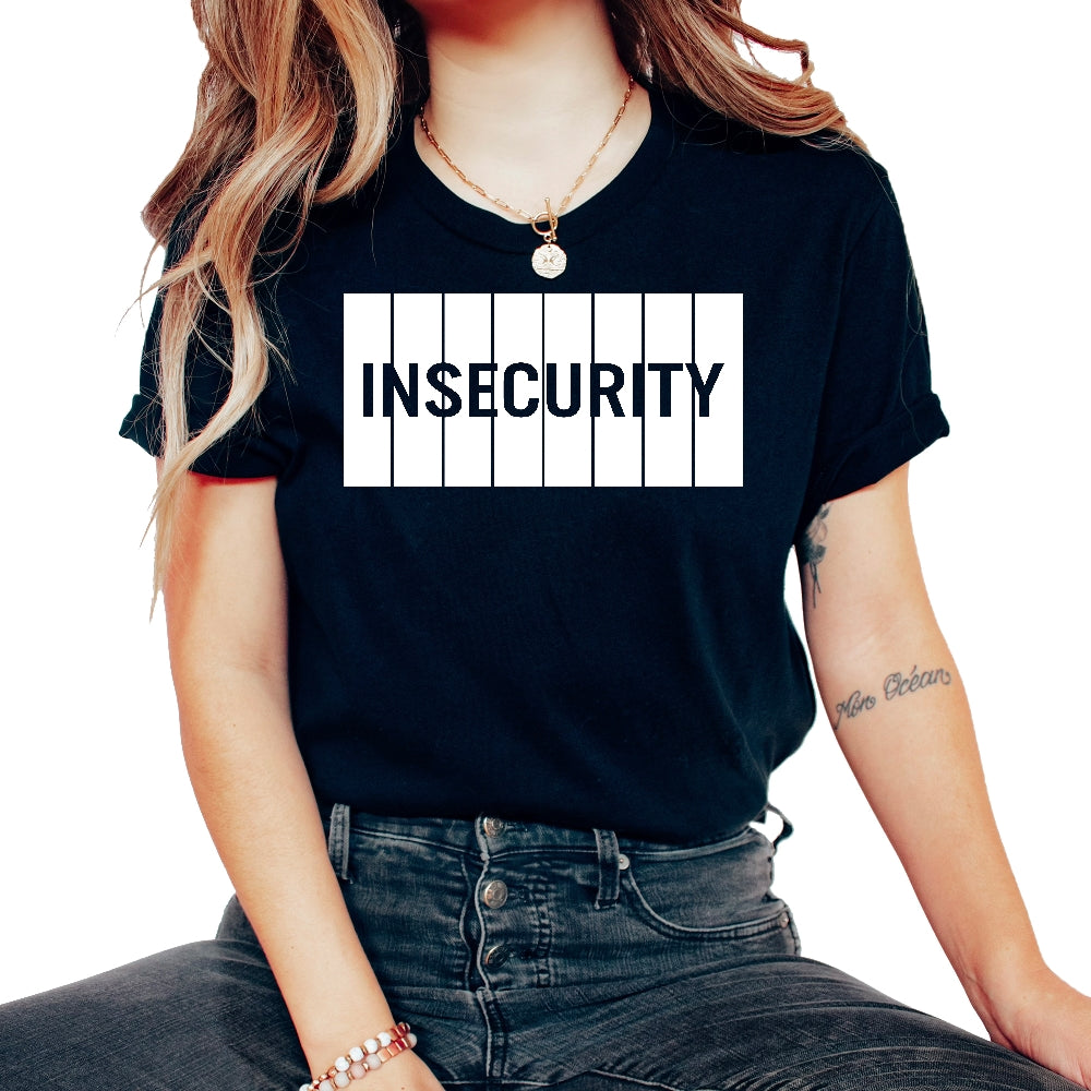 Insecurity Antisocial Aesthetic Security E Girl Insecurity Meme - Unisex T-Shirt - Black