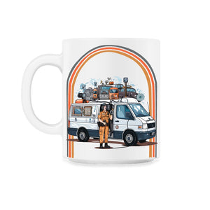 911 Dispatcher Hippie Van Retro - 11oz Mug - White