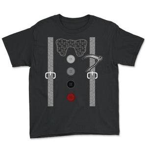 Reaper Shirt, Suspender Grim Reaper Scythe Hourglass Death Ghost Tee,