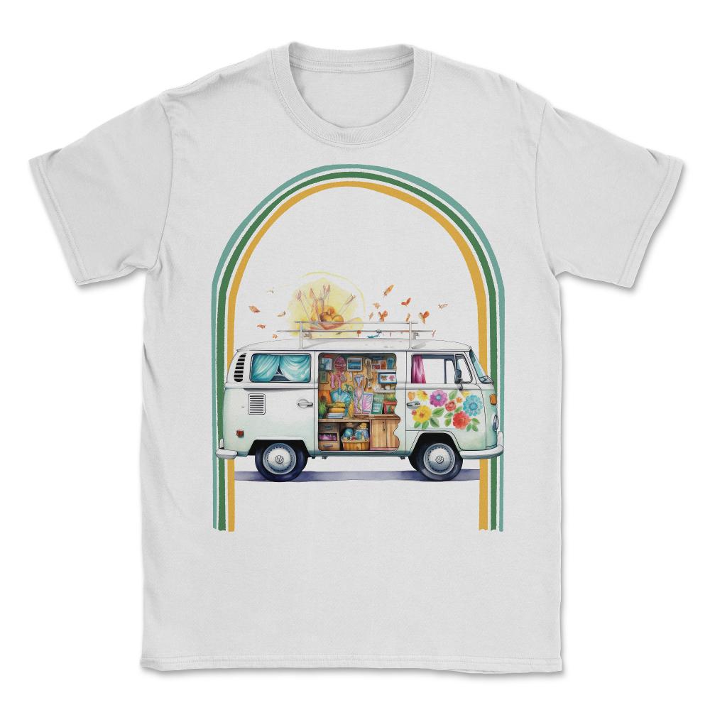 IVF Awareness Hippie Van Retro - Unisex T-Shirt - White