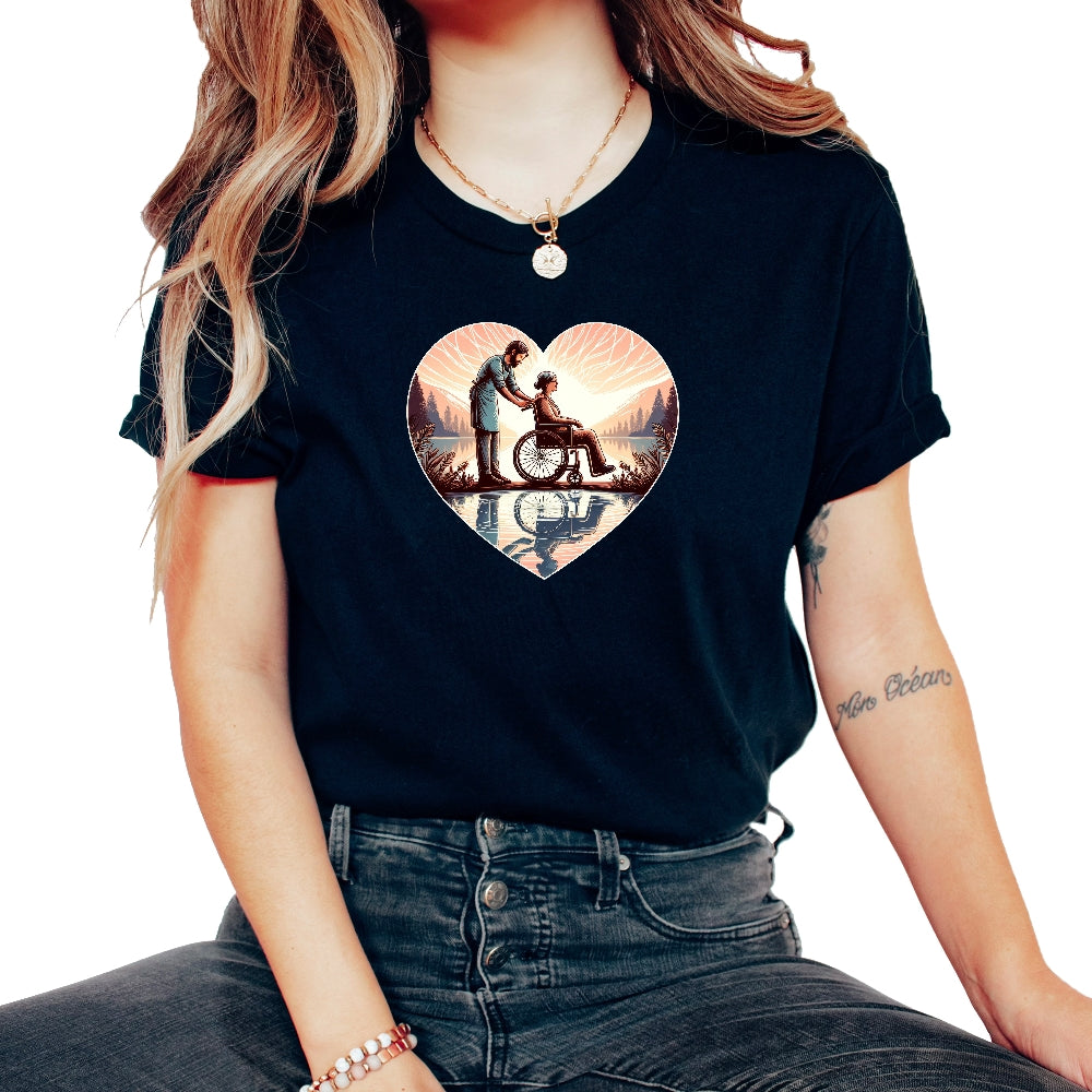 DSP Direct Support Reflections Care and Compassion T Shirt - Unisex T-Shirt - Black