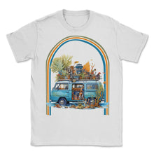 Load image into Gallery viewer, Grand Cayman Islands Hippie Van Retro - Unisex T-Shirt - White
