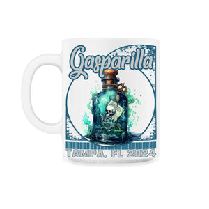 Gasparilla 2024 Message Bottle Tampa FL - 11oz Mug - White