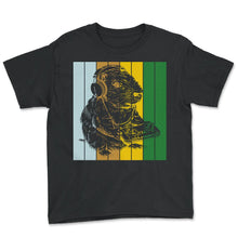 Load image into Gallery viewer, Capybara Gaming Joystick Boy Girl Video Games Pew Gamer - Youth Tee - Black
