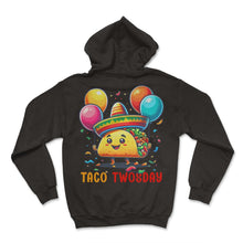 Load image into Gallery viewer, Taco Twosday Mexican Food Mexico Cinco De Mayo T Shirt - Hoodie - Black
