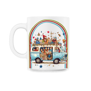 Purim Jewish Hippie Van Retro - 11oz Mug - White