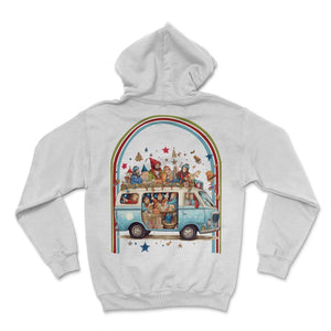 Purim Jewish Hippie Van Retro - Hoodie - White