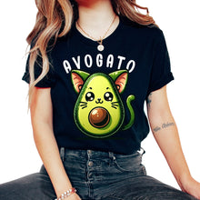 Load image into Gallery viewer, Avogato Cat Avocado Mexican Mexico Cinco De Mayo T Shirt - Unisex T-Shirt - Black
