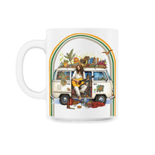 Load image into Gallery viewer, Single Awareness Day Self Love Hippie Van Retro - 11oz Mug - White
