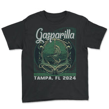 Load image into Gallery viewer, Gasparilla 2024 Trident Sea Tampa FL - Youth Tee - Black
