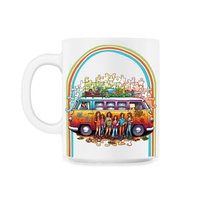Best Friends Friendship Hippie Van Retro - 11oz Mug - White