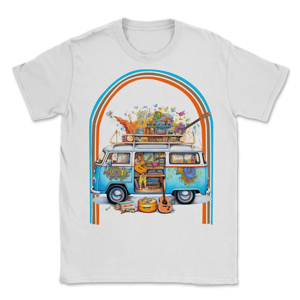 Activity Professional School Hippie Van Retro - Unisex T-Shirt - White