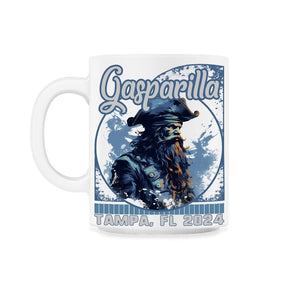 Gasparilla 2024 Sea Foam Captain Tampa FL - 11oz Mug - White