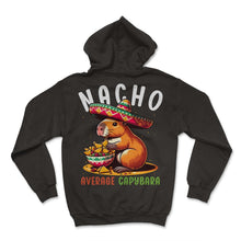Load image into Gallery viewer, Nacho Average Capybara Mexican Mexico Cinco De Mayo T Shirt - Hoodie - Black
