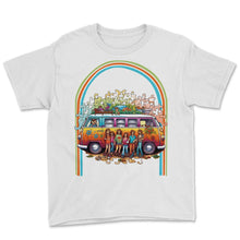 Load image into Gallery viewer, Best Friends Friendship Hippie Van Retro - Youth Tee - White
