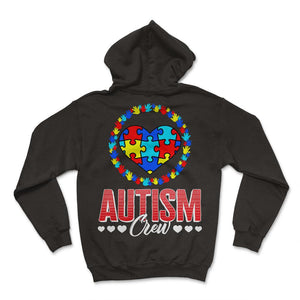 Autism Awareness Shirt, Autism Crew Tee, Embracing Uniqueness & - Hoodie - Black