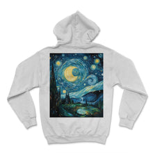 Load image into Gallery viewer, Earth Day Starry Night Shirt Conservation Through Art Tee Protect and - Hoodie - White
