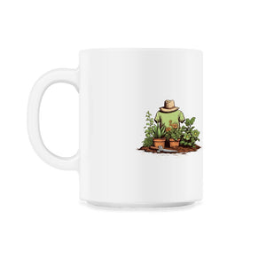 Tiny Gardener's Paradise Cute Pocket Garden Tee for Plant Lovers - 11oz Mug - White